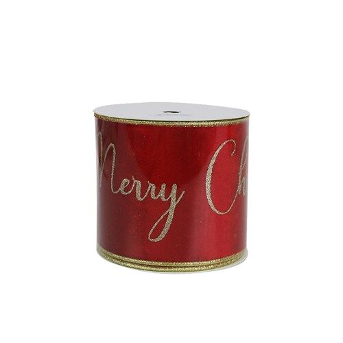 Red Velvet Ribbon - Merry Christmas