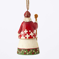 10cm Swiss Santa Hanging Ornament 