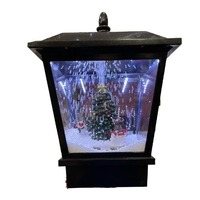 Snowing Street Lamp Black