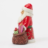 12cm Pint Sized Santa with Toy Bag