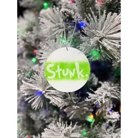 Grinch Acrylic Hangers 4 Pk
