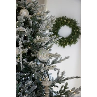 Ribbed Iridescent Bauble 12cm....