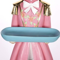 124cm Regal Rabbit Nutcracker with Tray