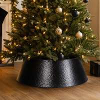 Embossed Black Tree Skirt