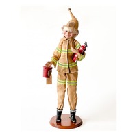 Firefighter Elf with Stand 65cm