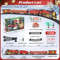 Steam Train Set with Lights & Steam Effect