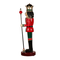 Nutcracker King Red/Green Left Scepter 198cm