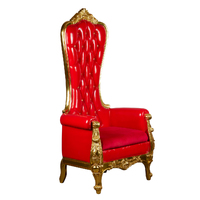Santa Chair Red w/Gold 180cm