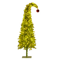 Green Tree with Lights 7.5Ft