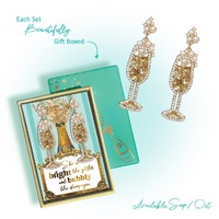 Bright & Bubbly Champagne Earring