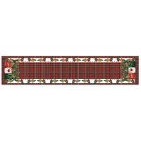 Peace Joy Tartan Table Runner