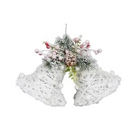 LED Snowy Double Bells 42cmL