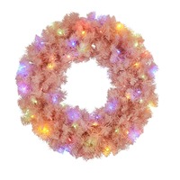Wreath w/Multi Pretty in Pink 61cm
