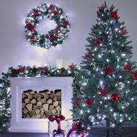 C6 Pinecone 200 LED Warm White on Green Cable