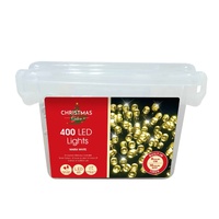 400 LED Fairy Lights Multi - White Wire