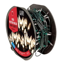 LED Retro Bulb Fairy Lights 300 Multi..