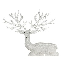 Laying R/deer w/Lghts Ind/Odoor 140cm