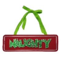 Naughty Sign 39 x 14 cm 