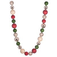 216cm Bauble Garland - Red & Green