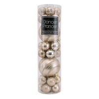 32pc Bulk Pack Bauble Platinum Baubles