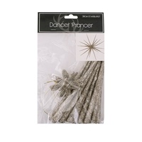 38cm Champagne Glitter Sputnik