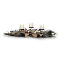 Champagne 3 Candle Table Décor 80cm