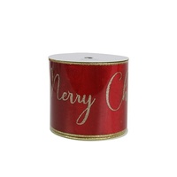 Red Velvet Ribbon - Merry Christmas