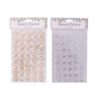 40pc Christmas Foil Embossed Seals