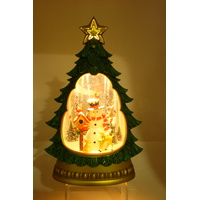 32cm Tree with Snowman