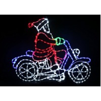 LED Santa on Motorbike
