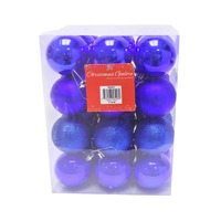 BAUBLES 60MM 36PC DARK BLUE CG..DISCONTINUED
