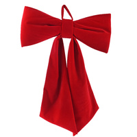 Flocked Bow