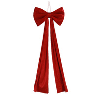 Velvet Bow 110cm Red