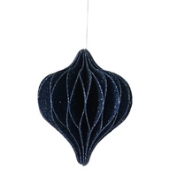 Honeycomb Style Baubles 13cm
