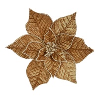 Poinsettia Embossed - Clip