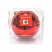 BAUBLES 20CM RED