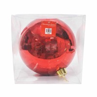 BAUBLES 30CM RED
