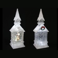 Glitter Swirl Church Snowy Asst..