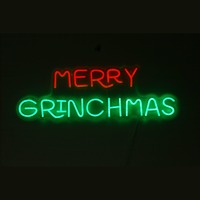 Dr Seuss Neon Merry Christmas
