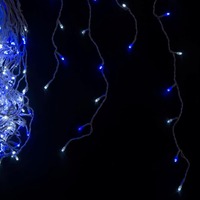 400 LED Icicles White/Blue..