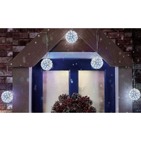 LED Petal Balls 10cm 5pc Twinkle Cool-Warm