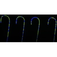 RGB Lightshow Candy Cane Stakes 4pc