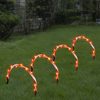 LED Candy Cane Arch 4pc - Red or Multi