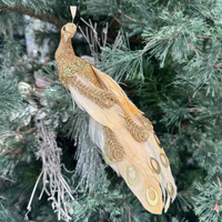 Glitter Peacock 27cm