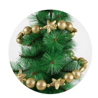FOAM BAUBLE / STAR GARLAND 1.5M GOLD..