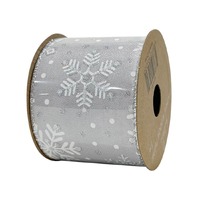 Ribbon Silver Frost 63mmx2.7m..