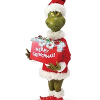 Grinch Holding Music Box