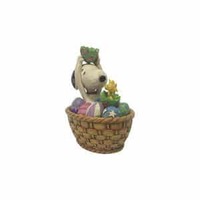 Peanuts by Jim Shore - Snoopy/Woodstock Easter Basket