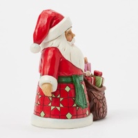12cm Pint Sized Santa with Toy Bag