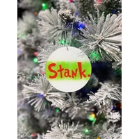 Grinch Acrylic Hangers 4 Pk